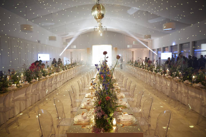 Dining in the Kensington palace Pavilion