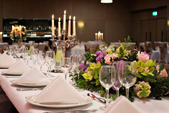 Formal Wedding Dinner Setup