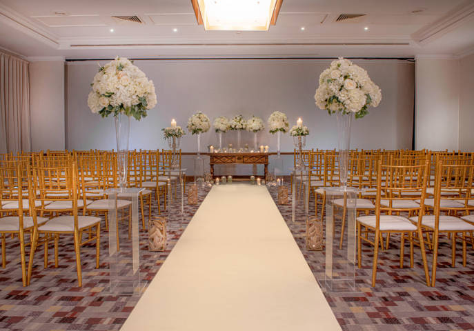 Rutland Suite - Setup for ceremony