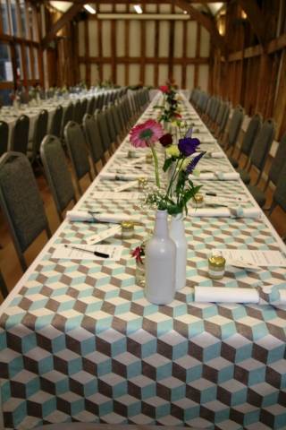 Create a different look with long tables