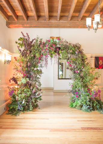 Floral display in the New Armouries