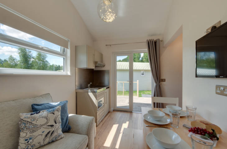Interior of Shepherds Cabin, Applewood Hall