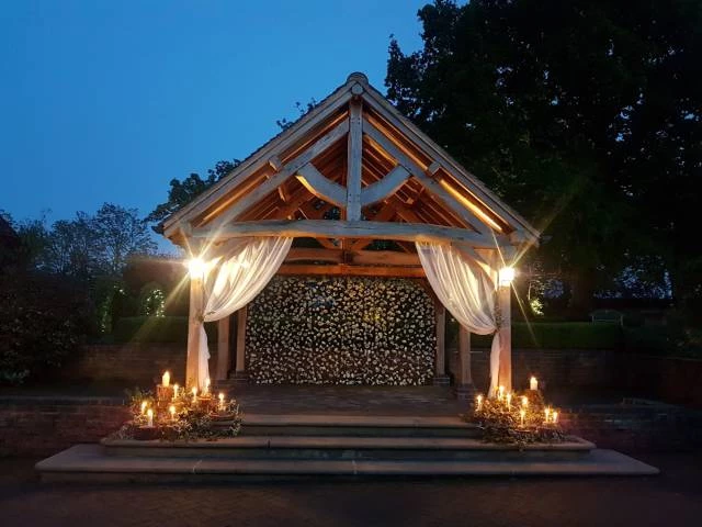 The orchard bothy at night