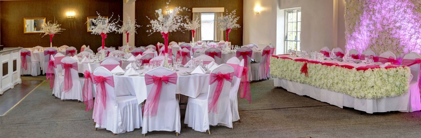 Pink Sashes at Best Western Thurrock Hotel Venues in Essex