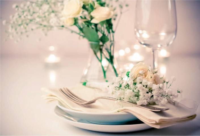 The Conservatory - Luton Hoo Walled Garden Table setting at the Conservatory