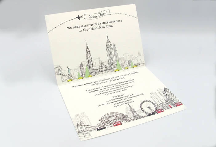 Wedding Invitation by Goldfinch Design