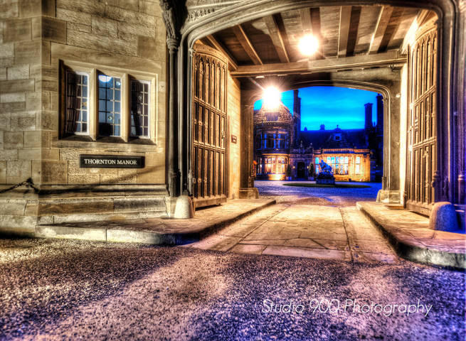 The entrance to Thornton Manor Merseyside Wedding Venue