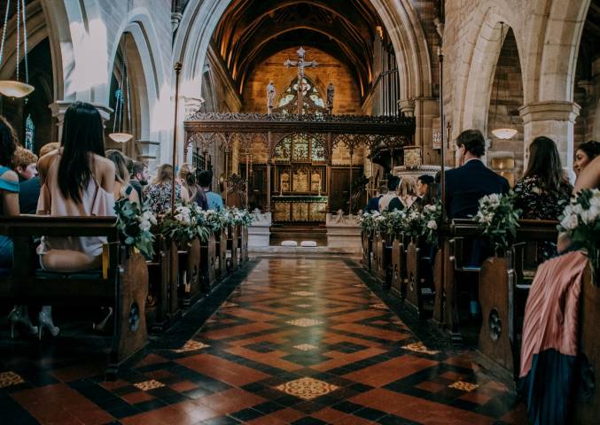 Church ceremony in Shropshire 