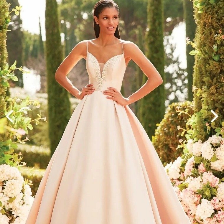 Mikado ballgown skirt sincerity wedding dress, aylesbury bridal boutique