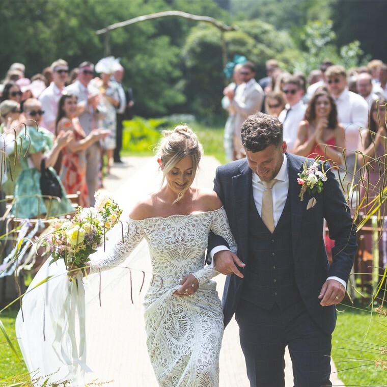bride and groom carwinion house cornwall