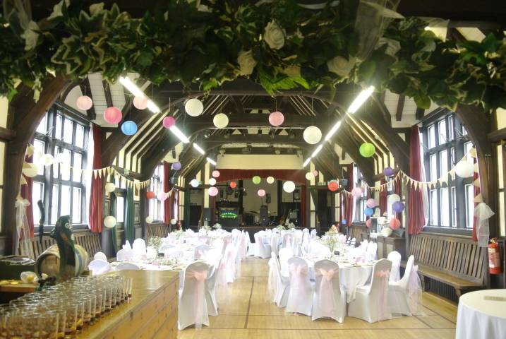 Dinner setup with flowers