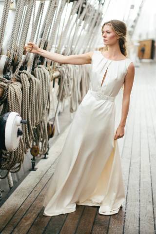 Cutty Sark weather deck, standing bride