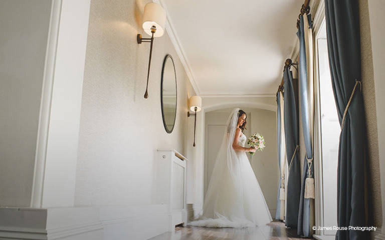 A stunning bride at Morden Hall wedding venue in London