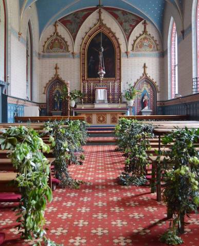 The Sacred Heart Chapel on-site at Broughton Hall Estate Venues in Yorkshire - West
