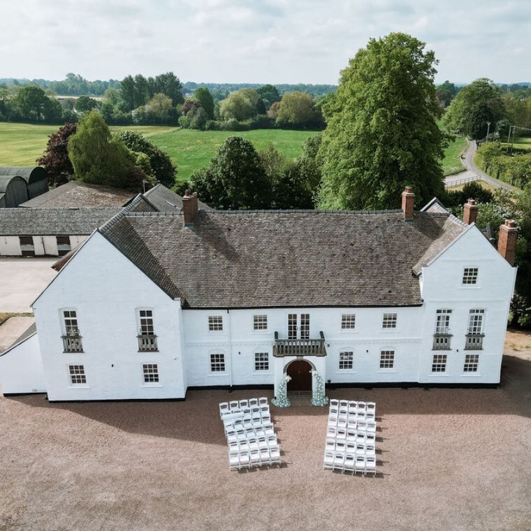 Wedding ceremony at The Parkes Estate, Audlem Cheshire