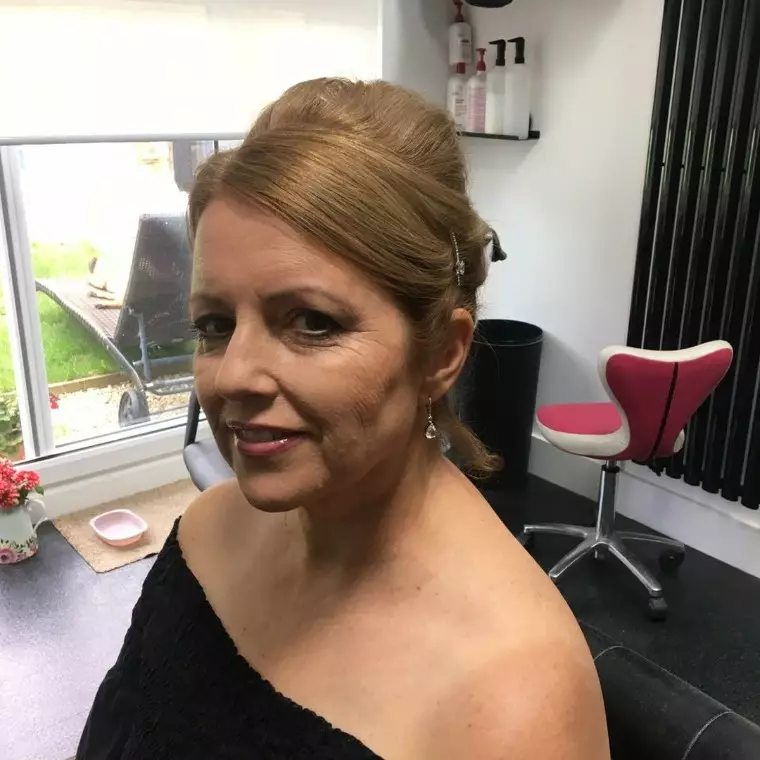 image of hair up for a wedding