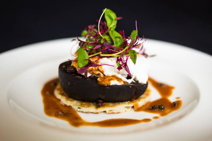To Start... Bury Black Pudding topped with Soft Poached Egg