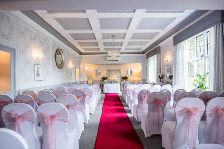 Red carpet at The Southcrest Manor Venues in Worcestershire