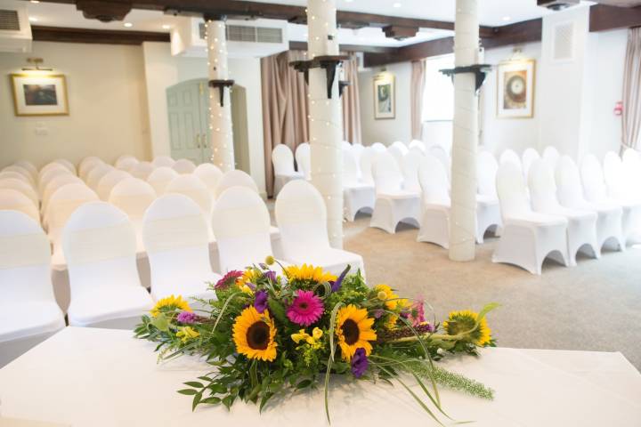 Waterwheel Ceremony Room at Quy Mill Hotel & Spa, Cambridge 