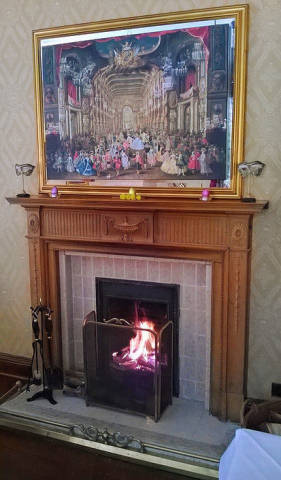 Lots of open fires throughout