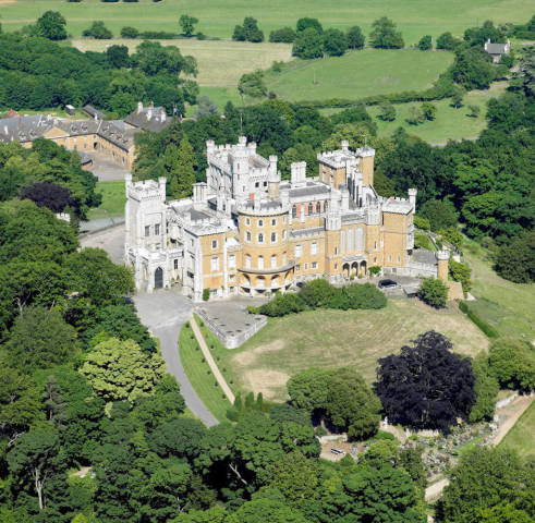 Ariel View of Belvoir Castle, wedding venue