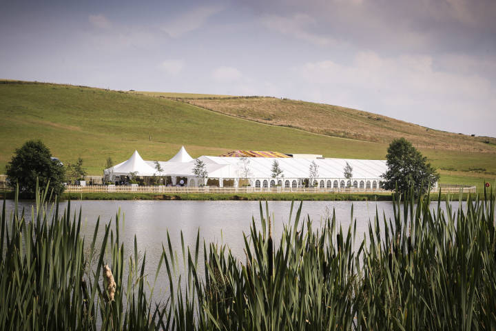 Belvoir Castle Lakeside Marquee for ceremonies and receptions 