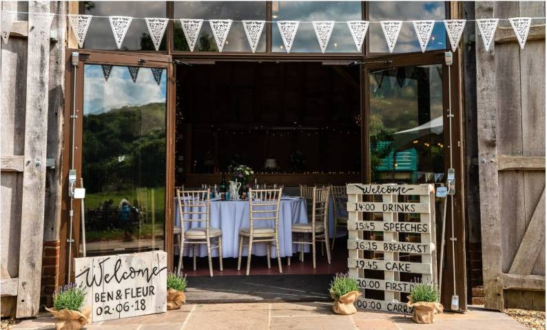 Entrance to the barn @ Gilbert White & The Oates Collections