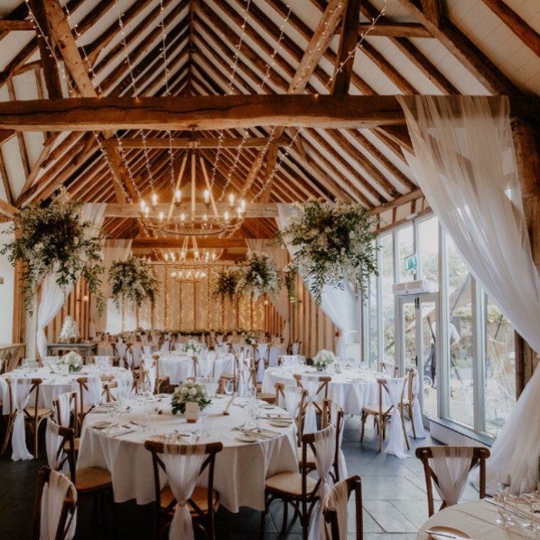 Wedding reception in the Barn