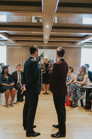 Same Sex Male Wedding Ceremony in London Hotel