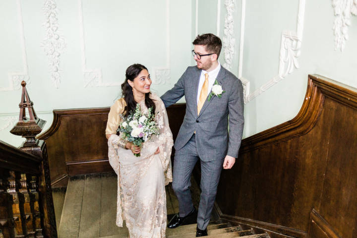Charlton House London intimate winter wedding