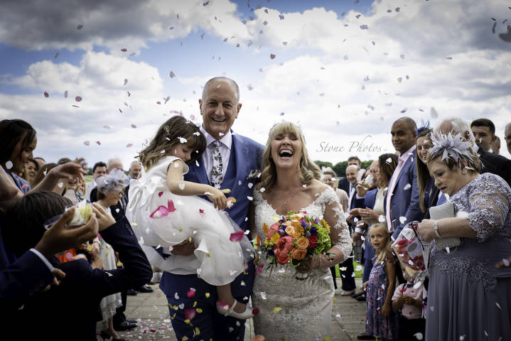 Stone Photos Wedding Photographer in Berkshire, Buckinghamshire, Surrey, Bride, Relaxed, natural, candid, Groom, Love, Couple, Portraits, confetti, daughter, happy, fun