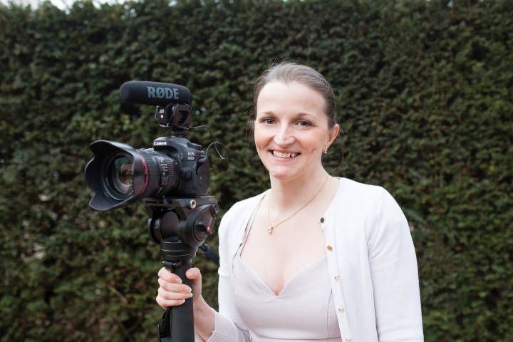 Rachel Vine wedding videographer at Veiled Productions