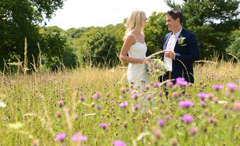 Stone Photos Wedding Photographer in Berkshire, Buckinghamshire, Surrey, Bride, Relaxed, natural, candid, Groom, Love, Couple, Portraits, wild flower meadow, field