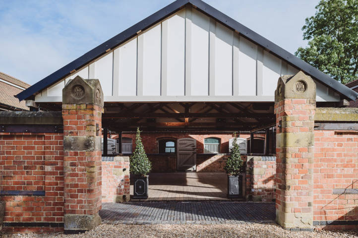 The Hall Barns at Prestwold entrance