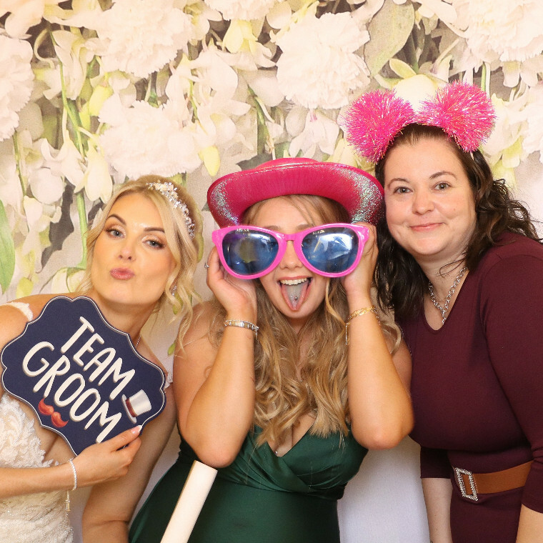 Wedding Photo Booth with Backdrop