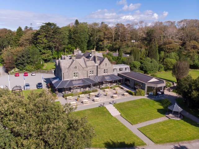 Bron Eifion set in 5 acres of gardens