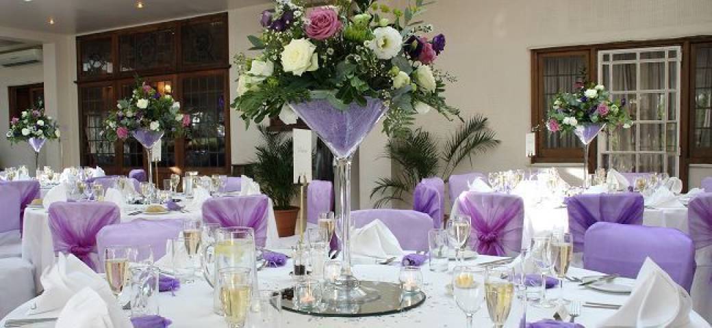 Prested Hall Purple Wedding