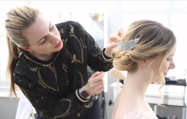 Soft bridal hair