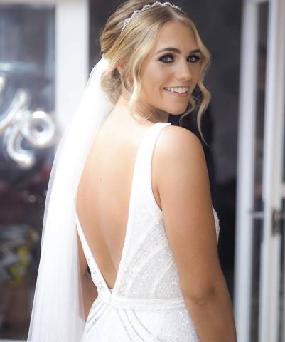 soft up do with smokey eyes