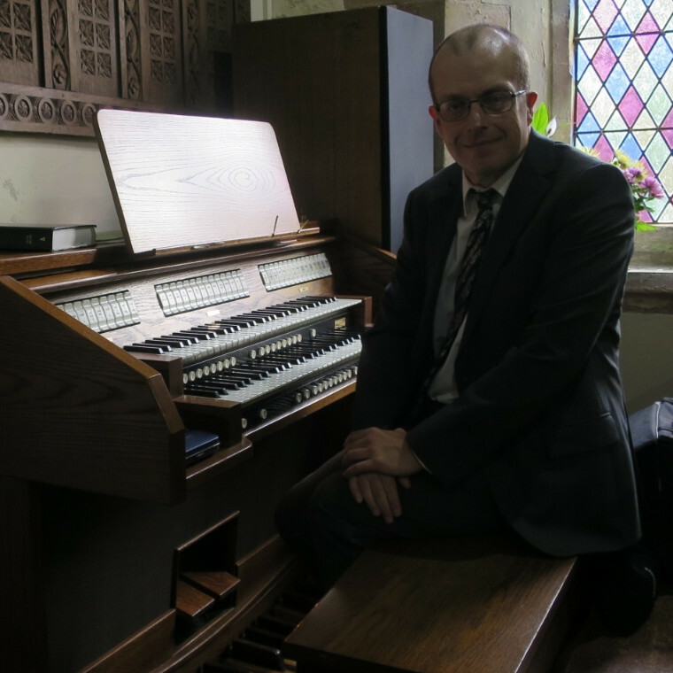 Rob Charles At The Llanmadoc Church Organ