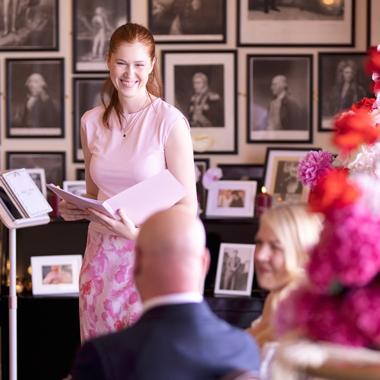 Ruby Elizabeth Celebrant during M & Js wedding ceremony