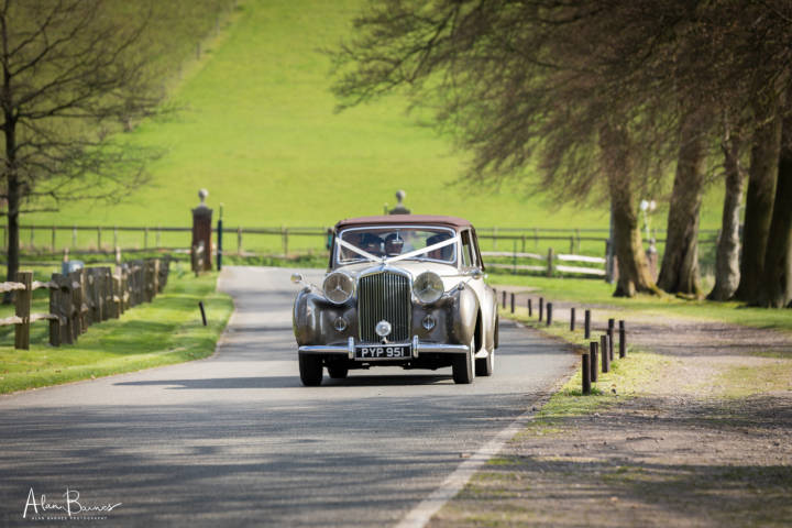 Driving through the course