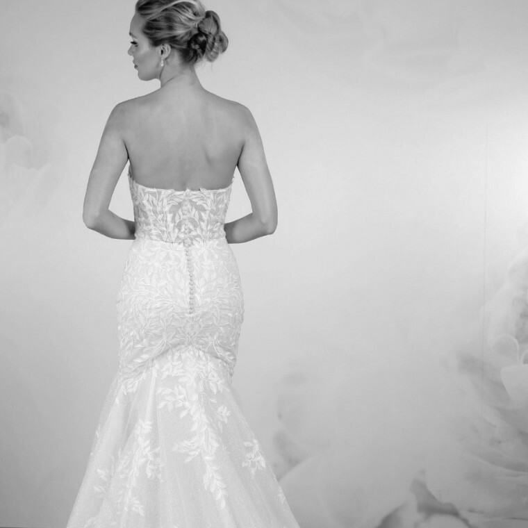 Stunning Woodland Themed Wedding Gown
