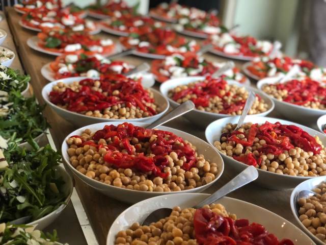 Chickpea with Roasted Peppers