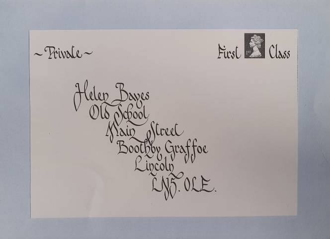 Mike Courtenay Wedding Calligraphy Stationery in Essex