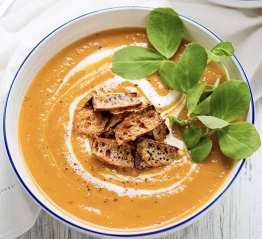 Roasted butternut squash soup