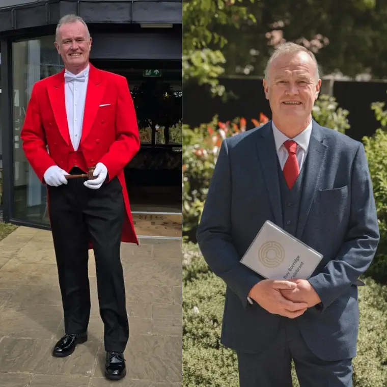 Roy Burridge - Celebrant & Toastmaster for Weddings and Events