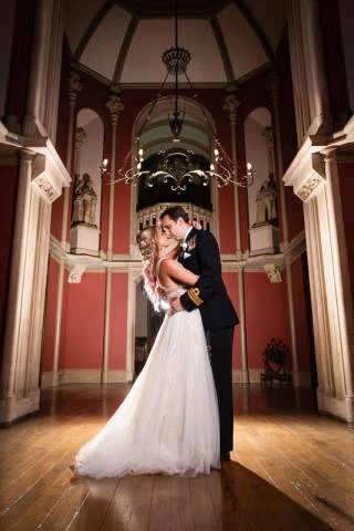 Couple Kissing in Grittleton House, Venues in Chippenham, Wiltshire