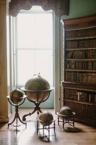 Globes in the Drawing Room, Port Eliot, Venues in Cornwall and Isles of Scilly