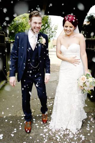 Boujee Music founders Tim & Lizzie on their own wedding day!